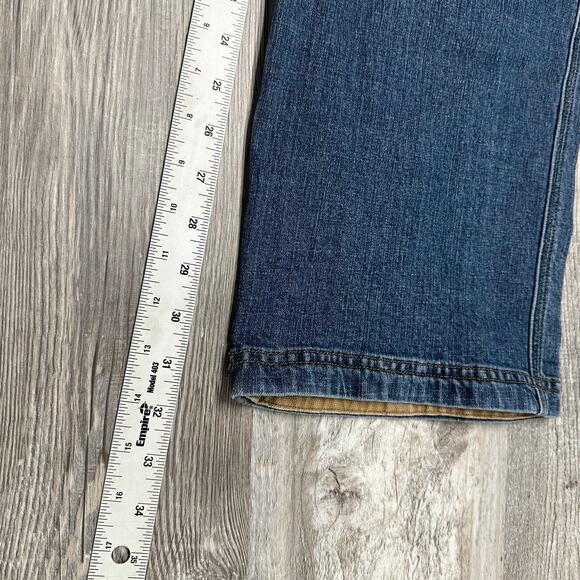 Duluth‎ Trading Co Flex Ballroom Mid Wash Blue Men 42x32 Relaxed Fit Denim Jeans - Picture 7 of 15